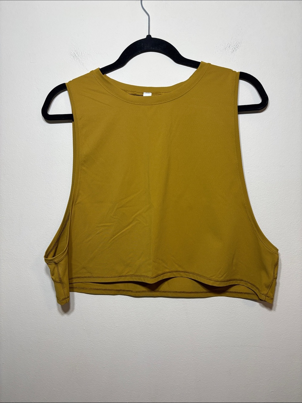 lululemon athletica Cropped Muscle Tank - Mustard Yellow